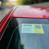 1 Pack, 2 QR Tags — Smart QR Car Tag for Instant Contact